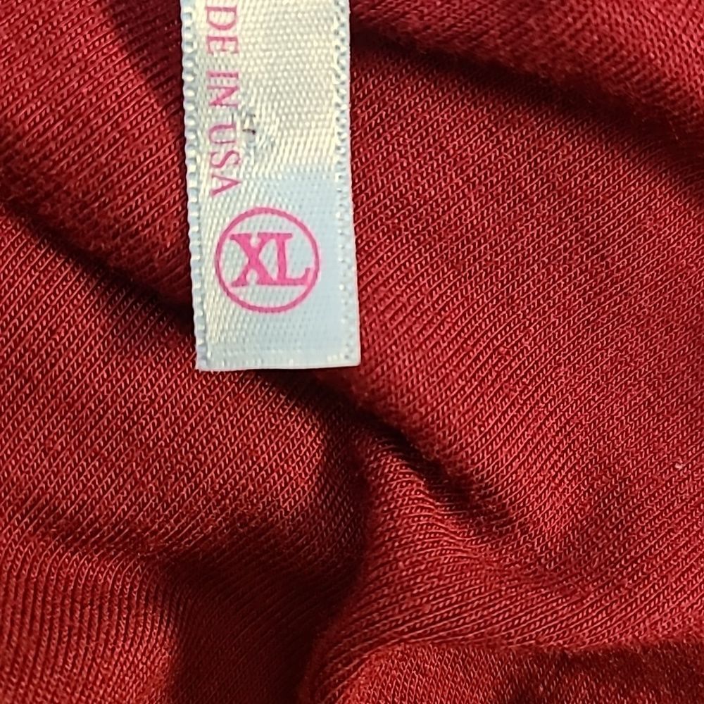 Azules Longsleeve Maroon Tunic, Size XL - Picture 8 of 9